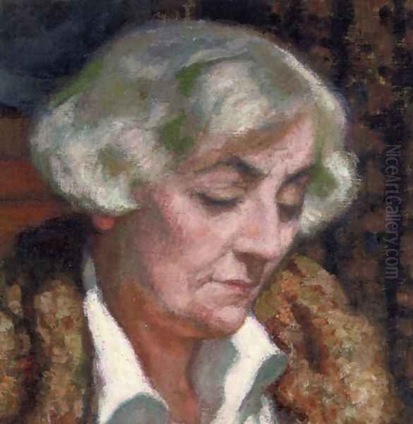 Portrait of Maria van Rysselberghe II Oil Painting by Theo van Rysselberghe