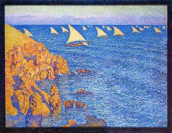 The Regata Oil Painting by Theo van Rysselberghe