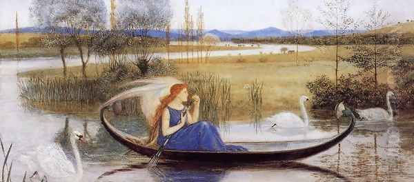 My Soul is an Enchanted Boat... Oil Painting by Walter Crane