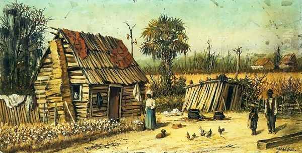 Plantation Scene Oil Painting by William Aiken Walker