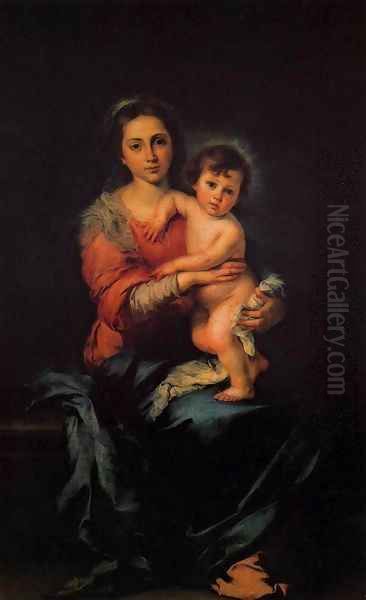 Virgin with Child Oil Painting by Bartolome Esteban Murillo