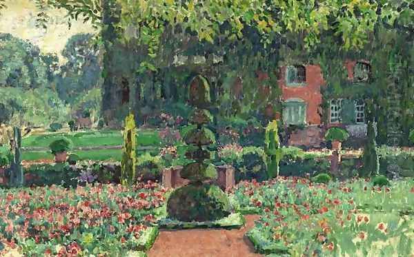 Garden in Spring Oil Painting by Theo van Rysselberghe