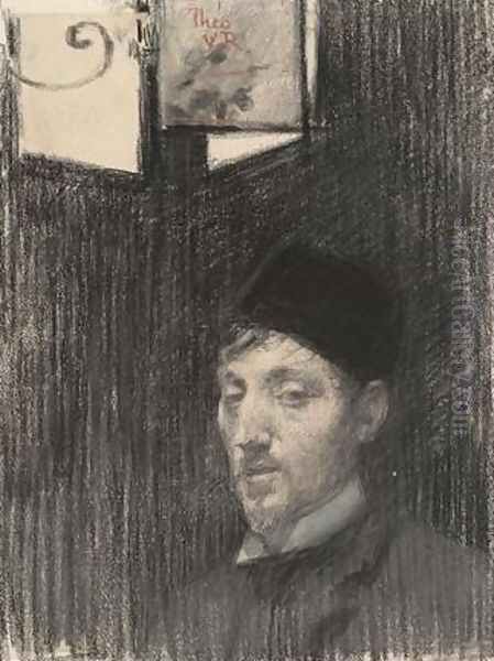 Self-Portrait Oil Painting by Theo van Rysselberghe