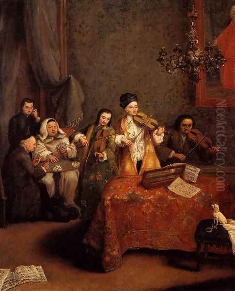 The Concert Oil Painting by Pietro Longhi