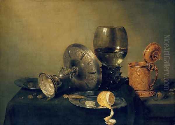 Still Life Oil Painting by Willem Claesz. Heda