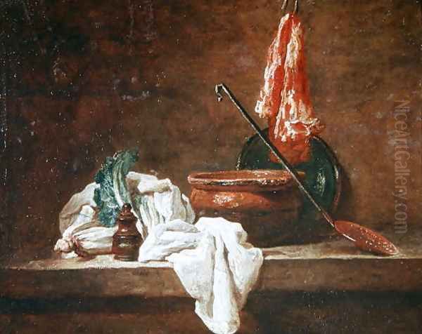 Still Life Oil Painting by Jean-Baptiste-Simeon Chardin