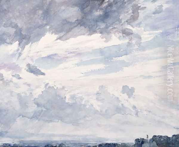 Cloud Study Oil Painting by John Constable