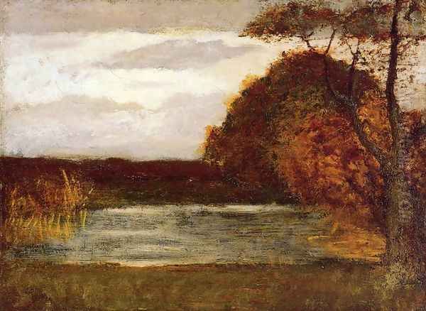 The Pond Oil Painting by Albert Pinkham Ryder