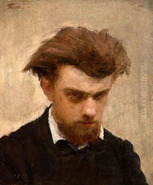 Self-Portrait 2 Oil Painting by Ignace Henri Jean Fantin-Latour