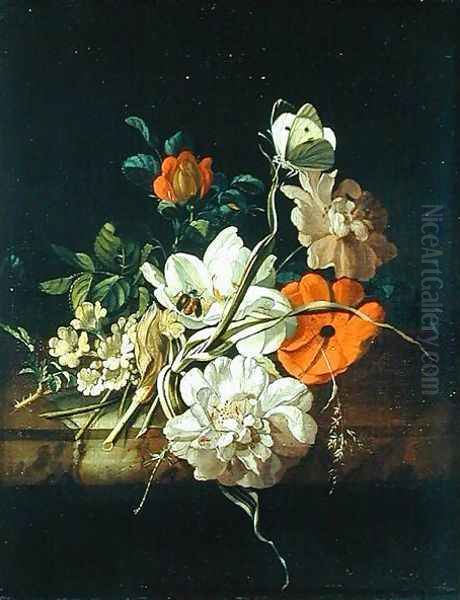 Still Life with Flowers 2 Oil Painting by Rachel Ruysch