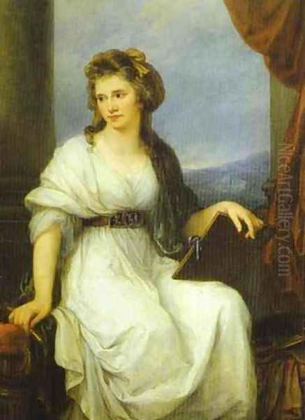 Self-Portrait Oil Painting by Angelica Kauffmann