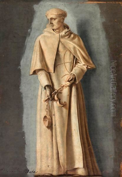 St John of Matha, Founder of the Order of the Trinitarians Oil Painting by Laurent De La Hire