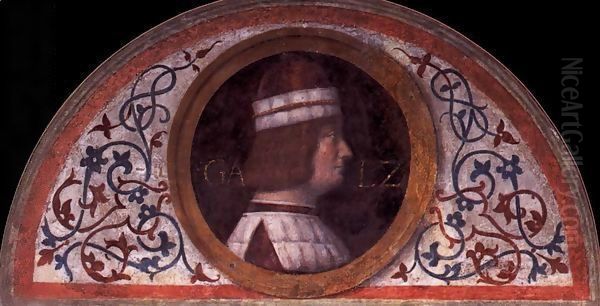 Portrait of Galeozzo Sforza Oil Painting by Bernardino Luini