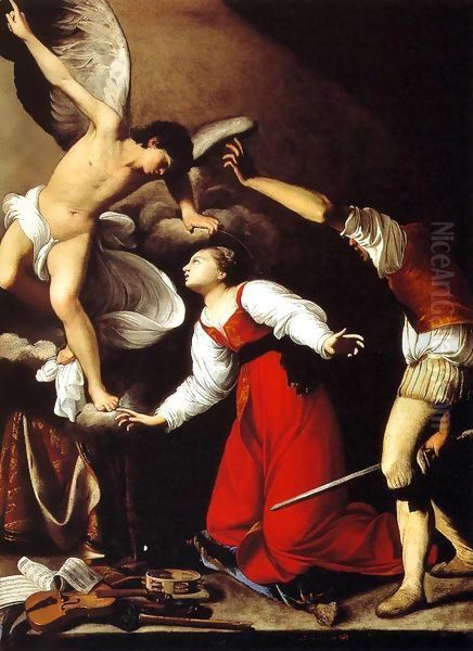 The Martyrdom of St Cecilia Oil Painting by Carlo Saraceni