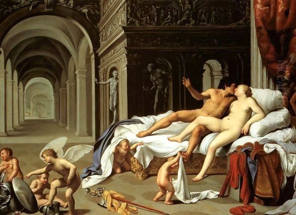 Venus and Mars Oil Painting by Carlo Saraceni