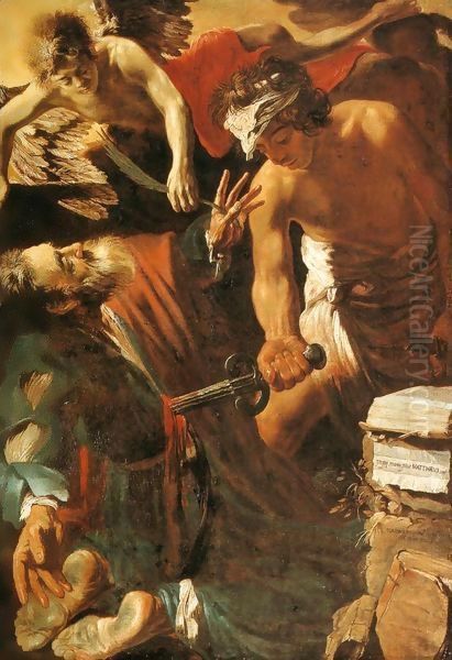 The Martyrdom of St Matthew Oil Painting by Claude Vignon