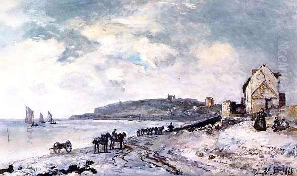 Sainte Adresse Oil Painting by Johan Barthold Jongkind