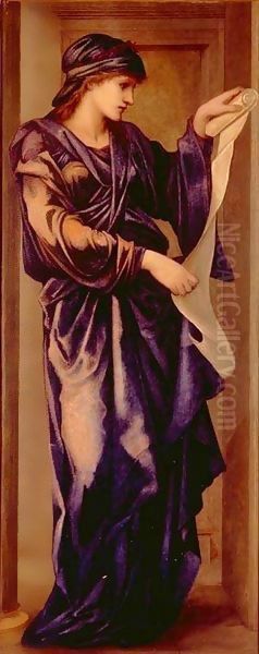 Sybil Oil Painting by Sir Edward Coley Burne-Jones