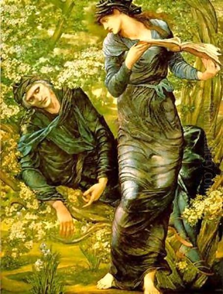 Unknown Painting Name 4 Oil Painting by Sir Edward Coley Burne-Jones