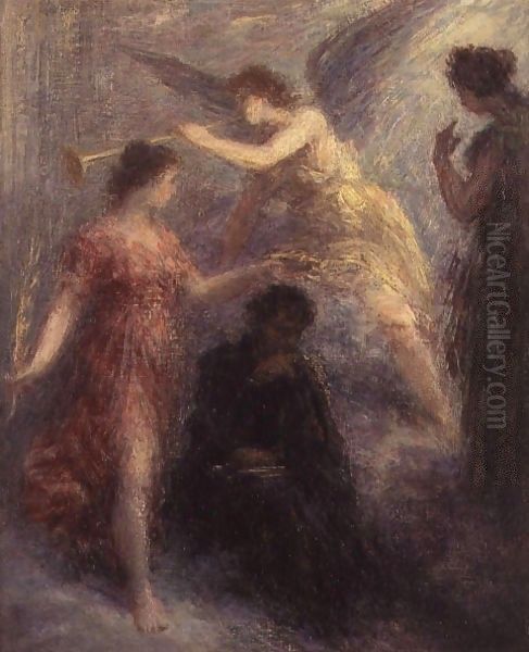 Apotheose de Berlioz 19th century Oil Painting by Ignace Henri Jean Fantin-Latour