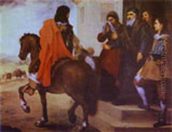 The Departure Of The Prodigal Son 1660s Oil Painting by Bartolome Esteban Murillo