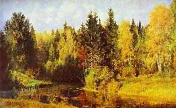 Autumn In Abramtzevo 1896 Oil Painting by Vasily Polenov