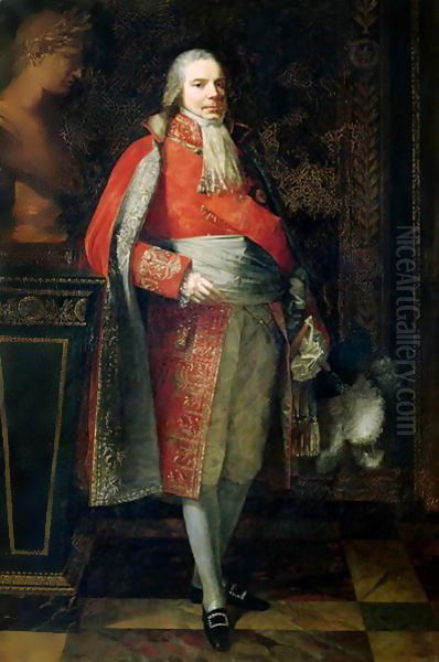 Portrait of Charles Maurice de Talleyrand Perigord Oil Painting by Pal Mihaltz