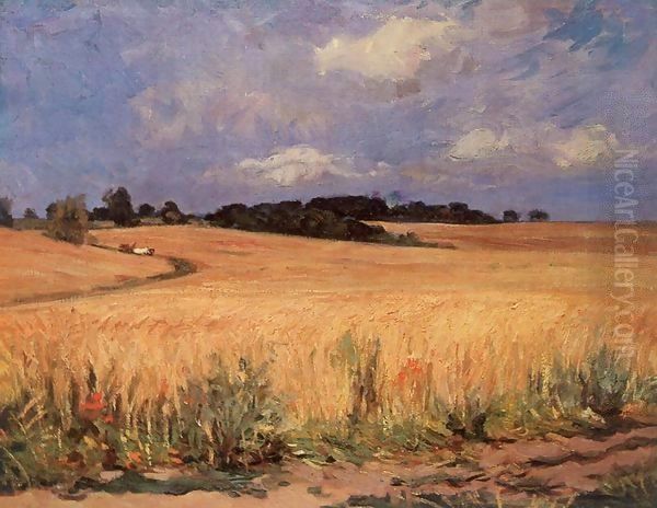 Cornfield 1971 Oil Painting by Imre Amos