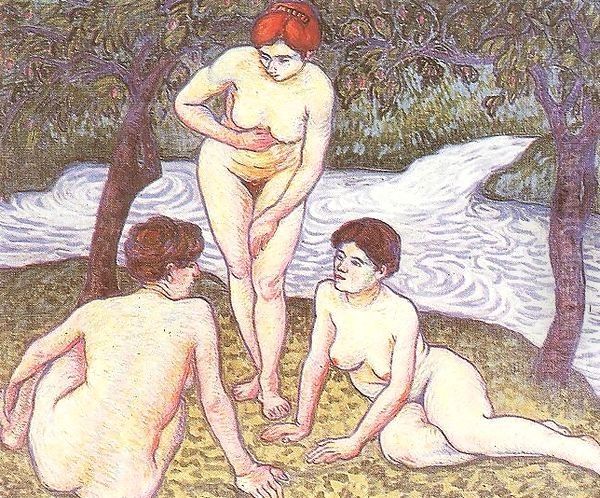 Bathers 1909 Oil Painting by Sidney Harold Meteyard