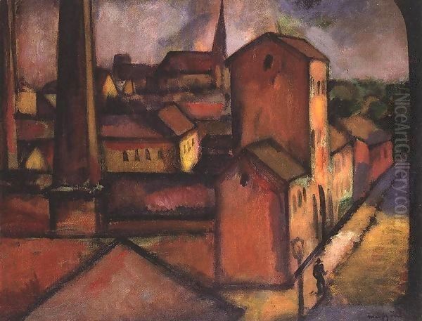 Old Custom-house at Vac 1911 Oil Painting by Marsden Hartley