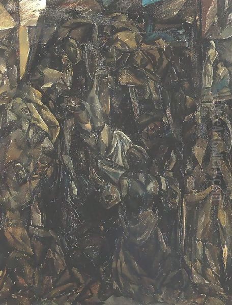 Descent from the Cross 1912 Oil Painting by Tibor Duray