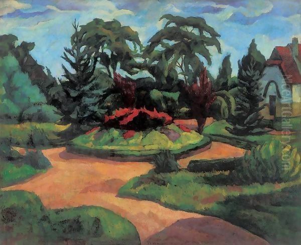 Park 1916 Oil Painting by Tibor Duray