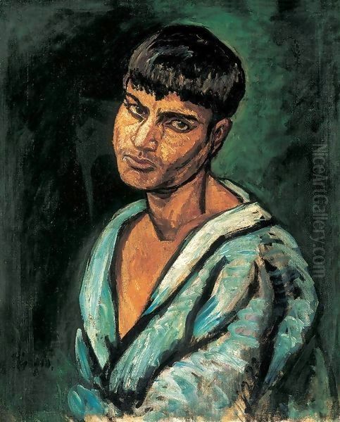 Gypsy Boy 1910 Oil Painting by Bela Onodi