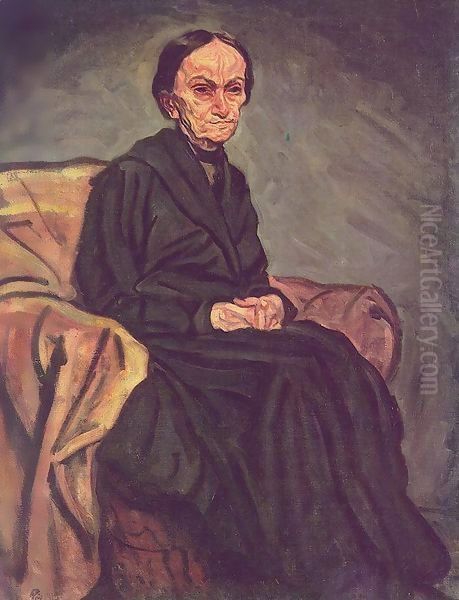 Portrait of my Mother 1918 Oil Painting by Bela Onodi