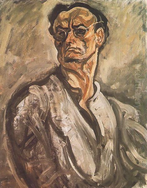 Self portrait 1910s Oil Painting by Bela Onodi