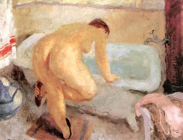 Before the Bath 1936 Oil Painting by Istvan Desi-Huber