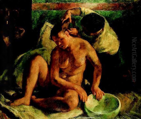 Bethsabe 1923 Oil Painting by Istvan Desi-Huber