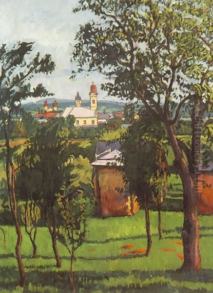 Landscape 1913 Oil Painting by Robert King