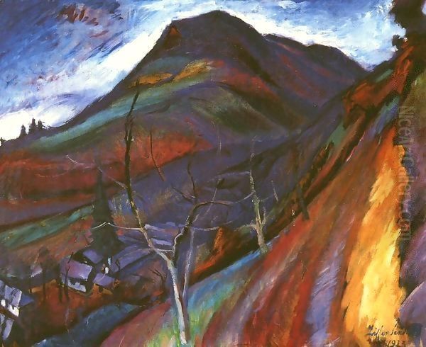 The Morgo Valley 1923 Oil Painting by Robert King