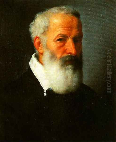 Portrait of an Old Man Oil Painting by Giovanni Battista Moroni