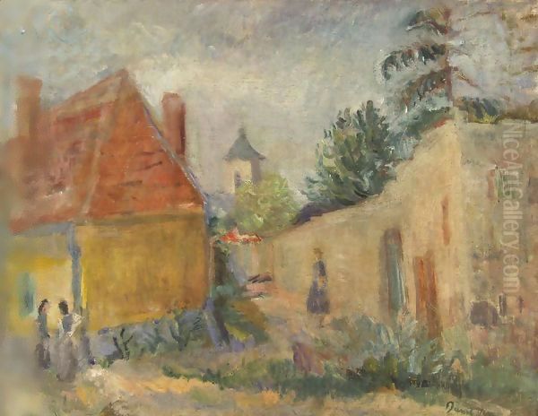 Street at Szentendre 1938 Oil Painting by Carlton Alfred Smith