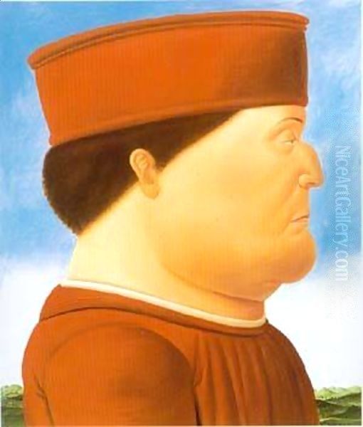 After Piero Della Francesca 1998 Oil Painting by Fernando Botero