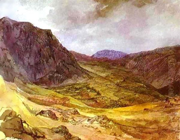 Delphi Valley 1835 Oil Painting by Julia Vajda