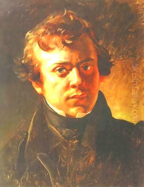 Portrait of A M Gornostaev 1834 Oil Painting by Julia Vajda