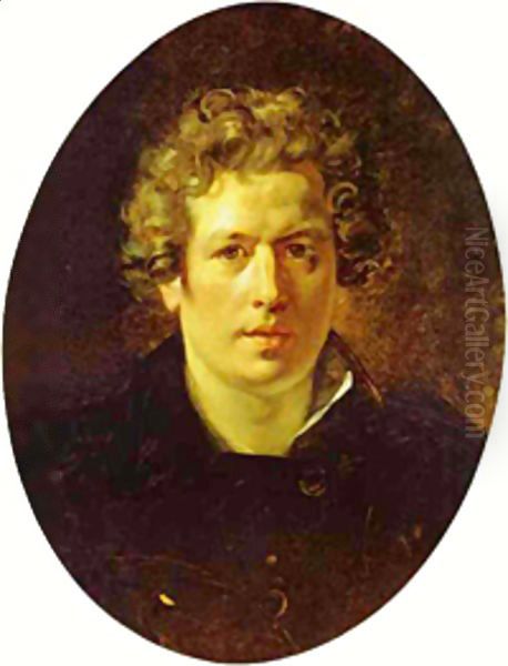 Self Portrait 1833 Oil Painting by Julia Vajda