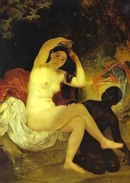 Bathsheba Oil Painting by Jules-Elie Delaunay