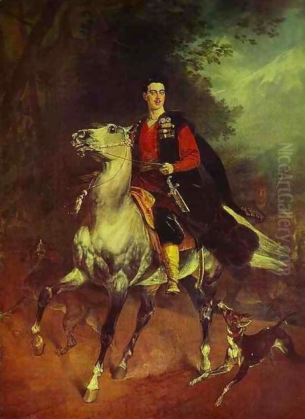 Portrait of A N Demidov Prince of San Donato Oil Painting by Jules-Elie Delaunay