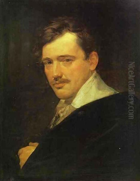 Portrait of A N Lvov Oil Painting by Jules-Elie Delaunay