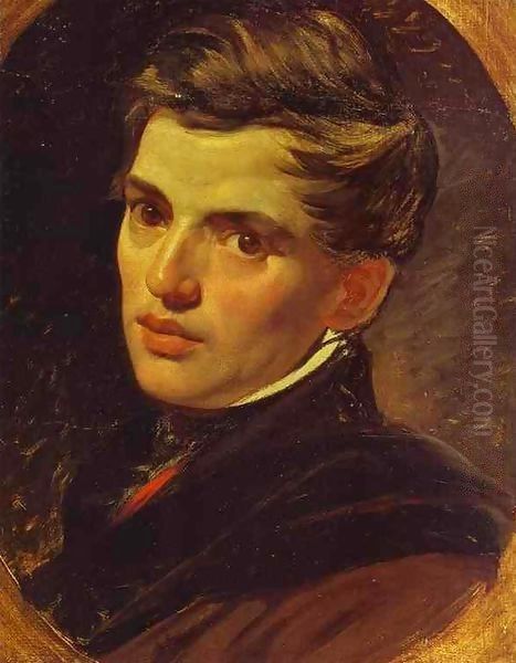 Portrait of Alexander Bruloff Oil Painting by Jules-Elie Delaunay