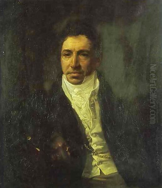 Portrait of the Secretary of State Piotr Kikin Oil Painting by Jules-Elie Delaunay